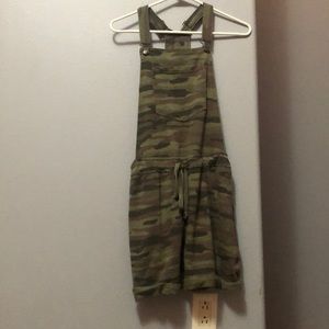 Camo romper in a size large